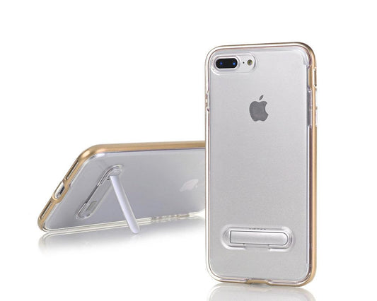 TPU Case med telefonställ + 2st skärmskydd iPhone 7+/8+