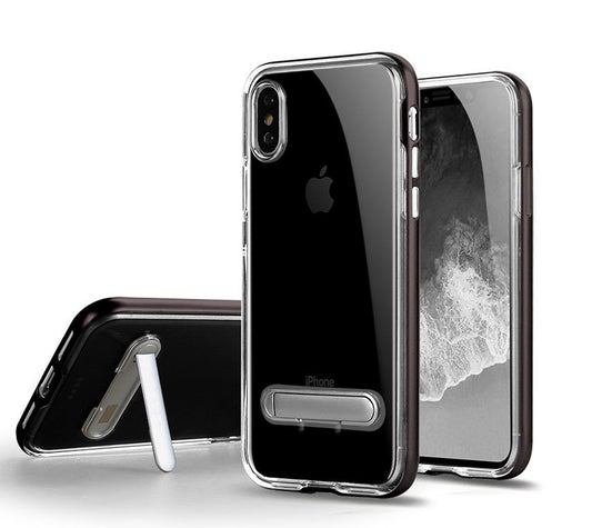 TPU Case med telefonställ + 2st skärmskydd iPhone X/XS