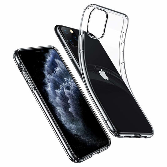 Transparent TPU skal + två st skärmskydd till iPhone 11 Pro