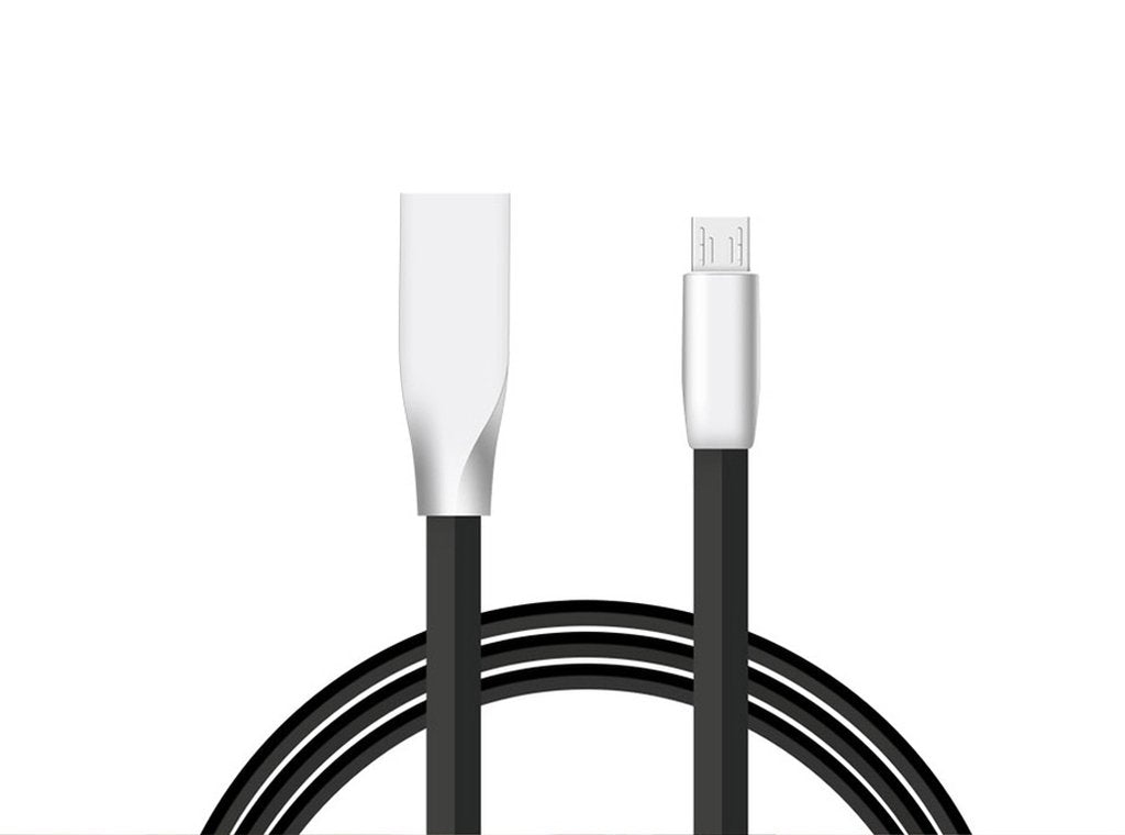 Trasselfri Micro-USB kabel med zink-kontakt - Anti-break kabel
