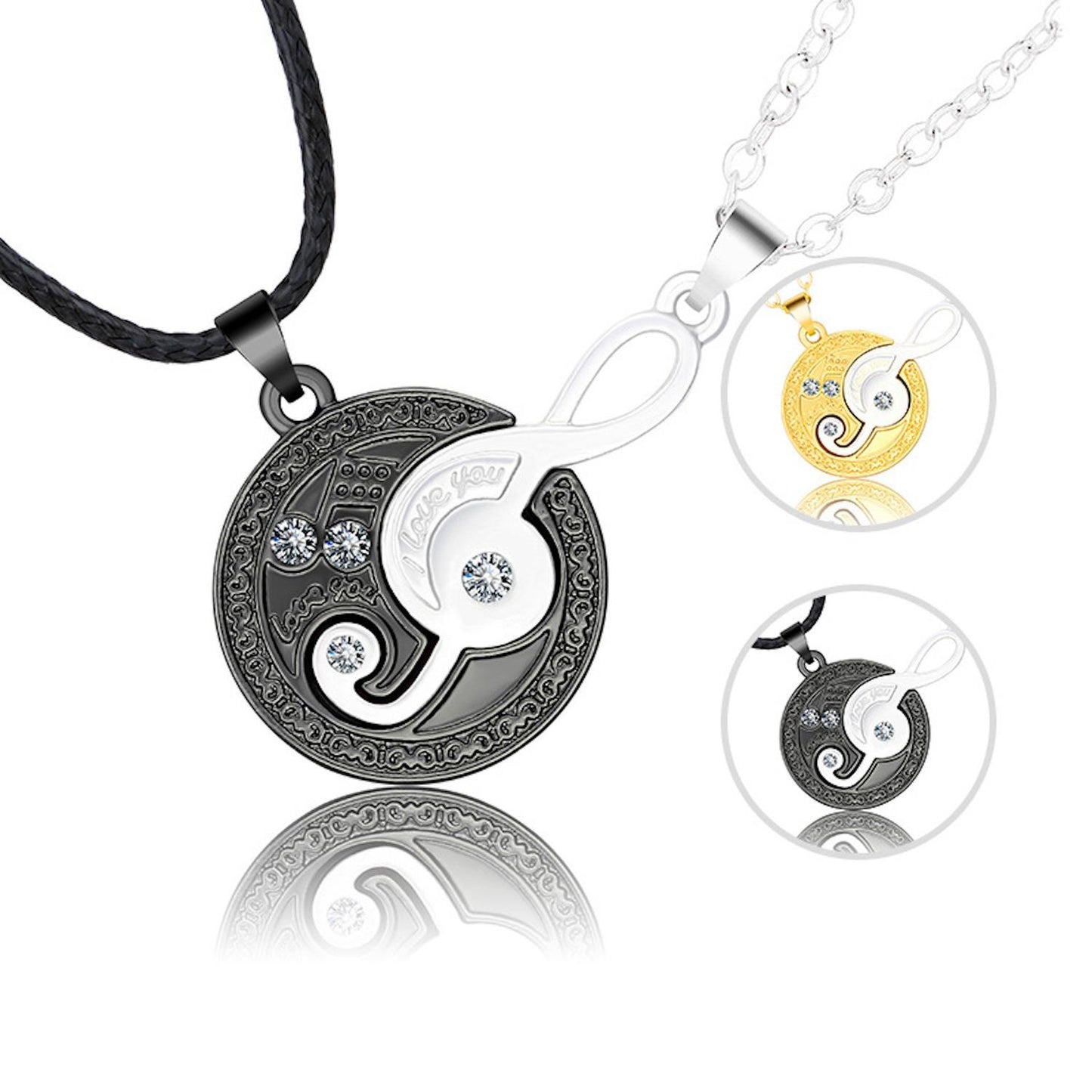 Vänskapshalsband "Music Note" - Elegant och Unik Design