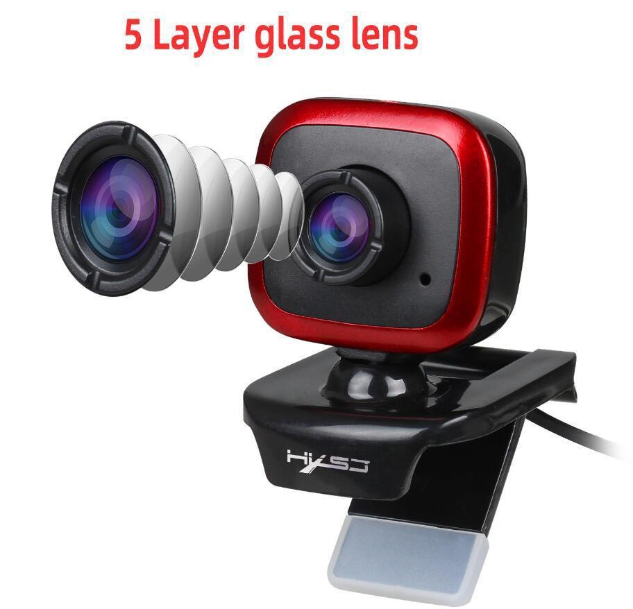 Webbkamera 360 Grader med Inbyggd Mikrofon – Perfekt för Samtal