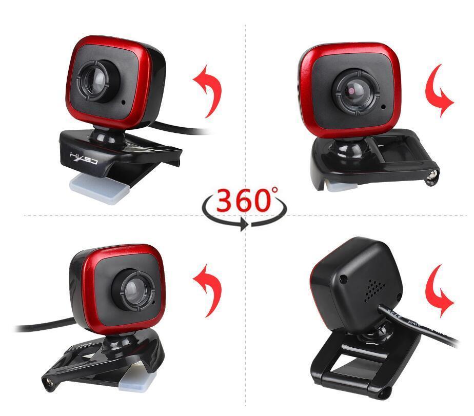 Webbkamera 360 Grader med Inbyggd Mikrofon – Perfekt för Samtal