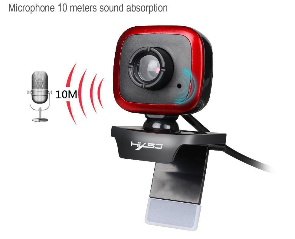 Webbkamera 360 Grader med Inbyggd Mikrofon – Perfekt för Samtal